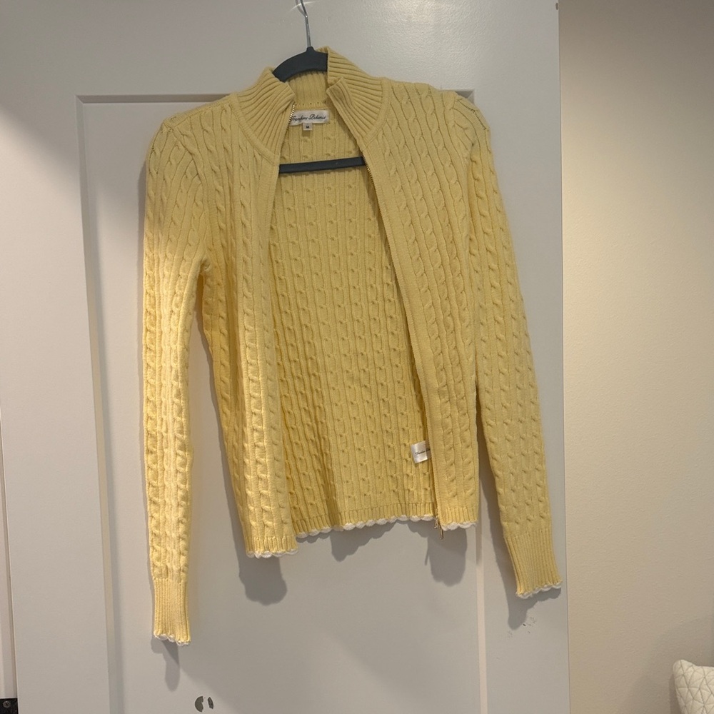 Frankie's Bikinis Cable Knit Sweater